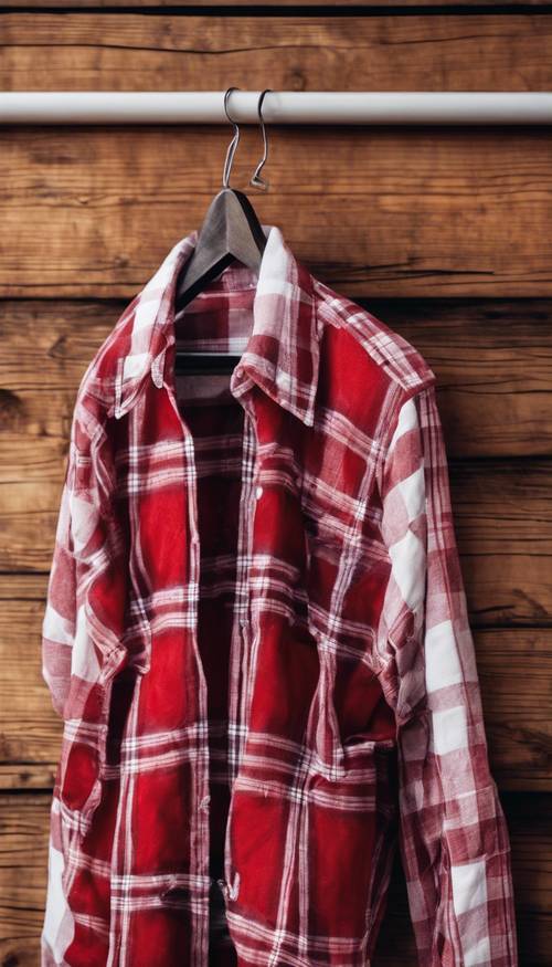 Kemeja Flanel Kotak Merah (M)